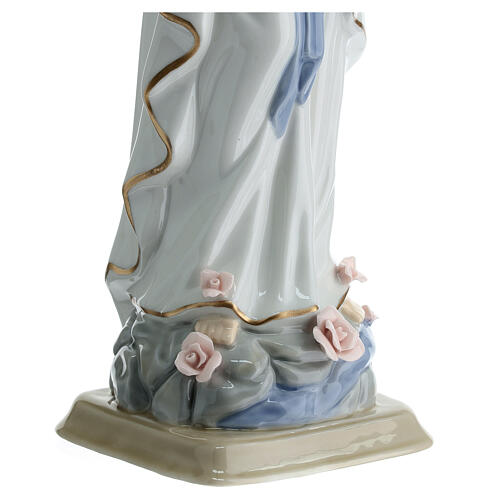 Statue Notre-Dame Immaculée Conception porcelaine Navel 30 cm 4
