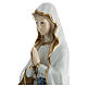 Notre-Dame de Lourdes statue porcelaine colorée Navel 40 cm s4