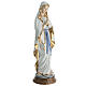 Notre-Dame de Lourdes statue porcelaine colorée Navel 40 cm s5