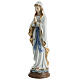 Madonna di Lourdes statua porcellana colorata Navel 40 cm s3