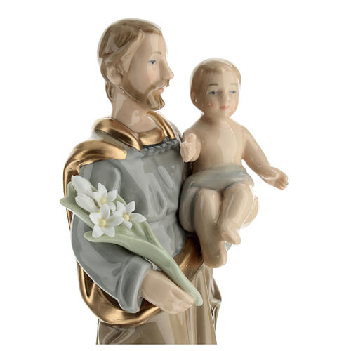 Saint Joseph, Navel porcelain statue, 8x3x2 in 4