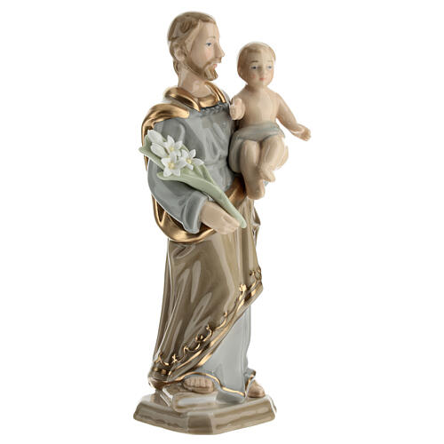 Saint Joseph, Navel porcelain statue, 8x3x2 in 5