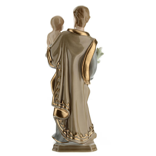 Saint Joseph, Navel porcelain statue, 8x3x2 in 6