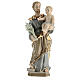 Saint Joseph, Navel porcelain statue, 8x3x2 in s1