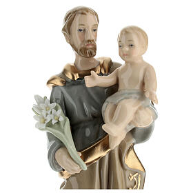 Statua San Giuseppe porcellana Navel 20x10x5 cm