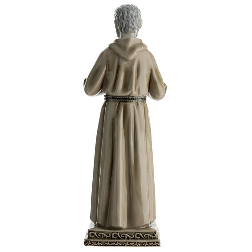 Statue of Saint Pio, Navel porcelain, 12 in 5