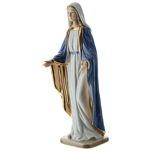 Estatua Virgen Inmaculada Navel porcelana 30 cm 3