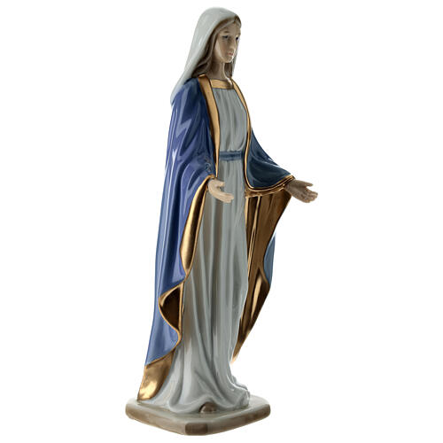 Estatua Virgen Inmaculada Navel porcelana 30 cm 4