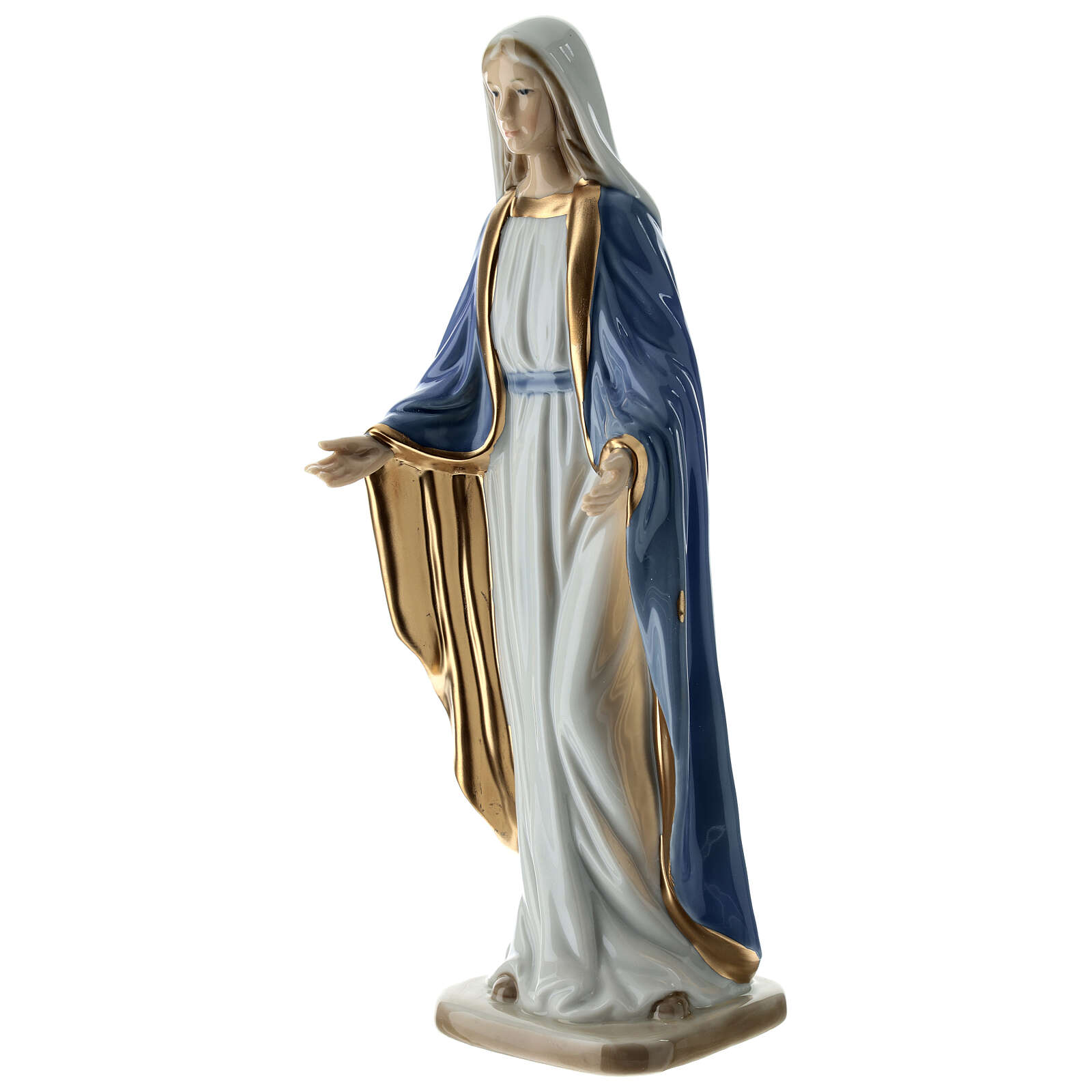 Statua Madonna Immacolata Navel porcellana 30 cm