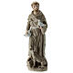Statue Saint François porcelaine Navel colorée 20 cm s1