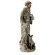 Statue Saint François porcelaine Navel colorée 20 cm s3