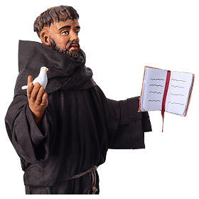 Heiliger Franziskus – Statue aus Terrakotta, 30 cm, handgefertigt in Italien