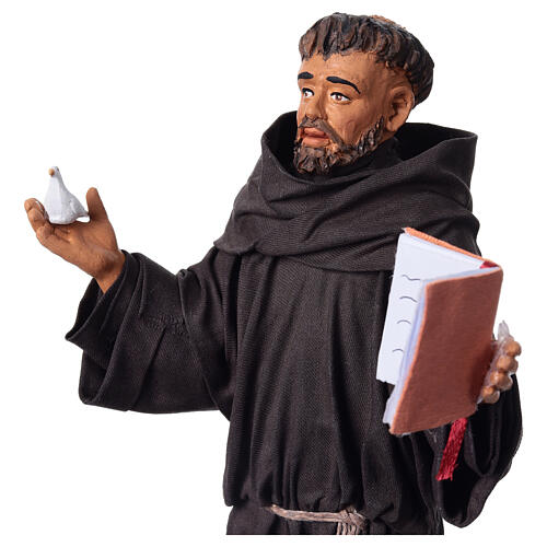 Heiliger Franziskus – Statue aus Terrakotta, 30 cm, handgefertigt in Italien 6