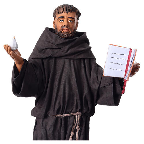 Statue of St. Francis, terracotta, 12 in 4