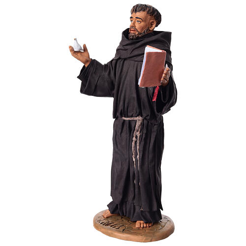 Statua San Francesco terracotta 30 cm 3