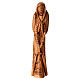 Statua legno d'ulivo Terrasanta Madonna con rosario 34 cm  s1