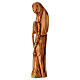 Statua legno d'ulivo Terrasanta Madonna con rosario 34 cm  s2