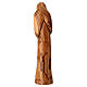 Statua legno d'ulivo Terrasanta Madonna con rosario 34 cm  s4