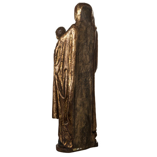 Statue Vierge du Boquen 145cm goldenen Holz, Bethleem 4