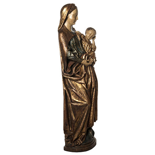 Our Lady of Boquen in gold finishing painted wood 145 cm Bethlee 2