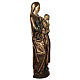 Our Lady of Boquen in gold finishing painted wood 145 cm Bethlee s2