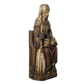 Statue Heilige Anna mit Maria 118cm antikisiertem Holz, Bethleem