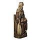 Sant'Anna con Maria 118 cm legno finitura antico Bethléem s2