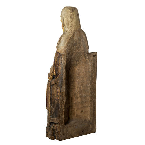 Saint Anne statue in old finishing painted wood 118 cm, Bethleem 4