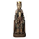 Crowned Virgin of Seez statue in painted wood 66 cm, Bethleem s1