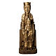 Crowned Virgin of Seez in gold finishing painted wood 66cm Bethl s1