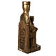 Crowned Virgin of Seez in gold finishing painted wood 66cm Bethl s4