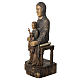 Seat of Wisdom statue in painted wood 72 cm Bethleem s3