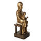 Seat of Wisdom in gold finishing painted wood 72 cm Bethleem s2