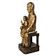 Seat of Wisdom in gold finishing painted wood 72 cm Bethleem s3