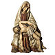 Grande Pietà 110 cm bois finition ancienne Bethléem s1