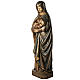 Our Lady and Child in gold finishing painted wood 100cm Bethleem s3
