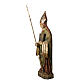 Statue Saint Evêque, 95cm in painted wood, Bethléem s3