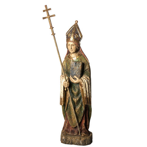 Saint Eveque figurka 95cm malowane drewno Bethleem 1