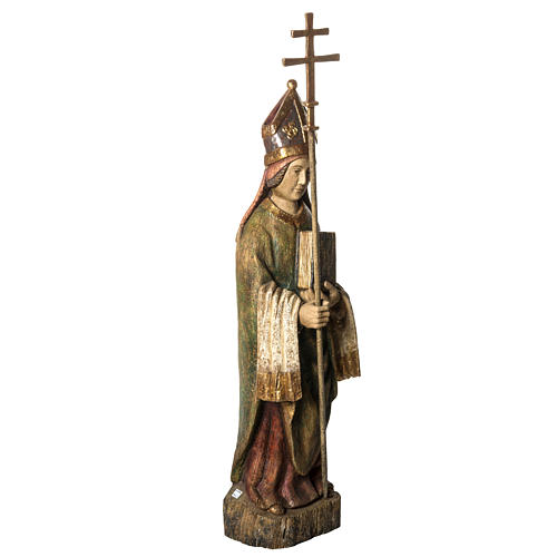 Saint Eveque figurka 95cm malowane drewno Bethleem 2