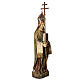 Statue Saint Evêque, 95cm in painted wood, Bethléem s2