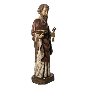 Saint Peter statue, 80cm in painted wood, Bethléem
