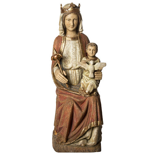 Our Lady of Rosay statue in painted wood 105 cm, Bethleem 1