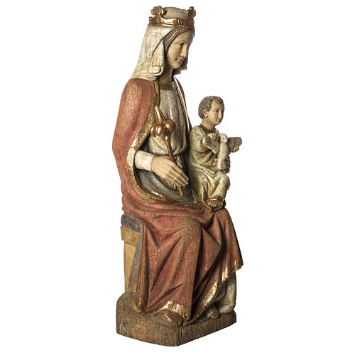 Our Lady of Rosay statue in painted wood 105 cm, Bethleem 2