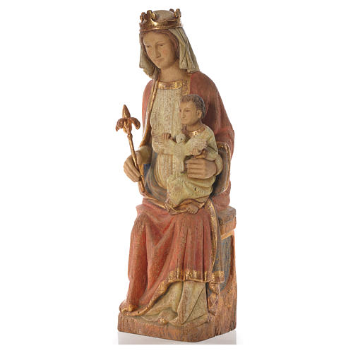Our Lady of Rosay statue in painted wood 105 cm, Bethleem 6