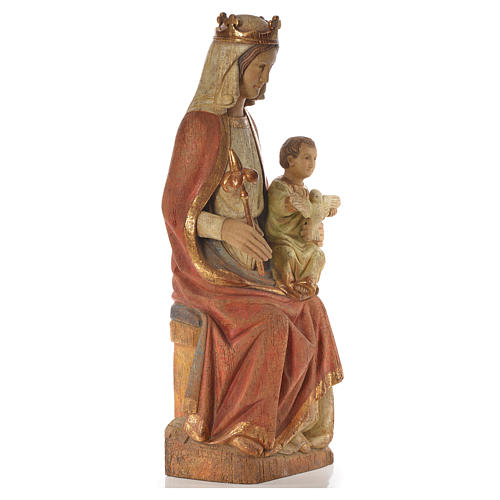 Our Lady of Rosay statue in painted wood 105 cm, Bethleem 8