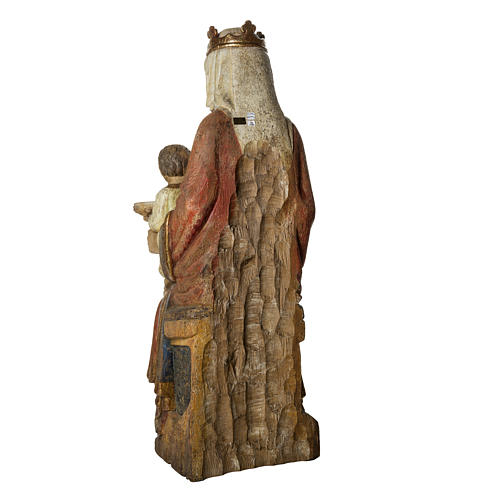 Our Lady of Rosay statue in painted wood 105 cm, Bethleem 4