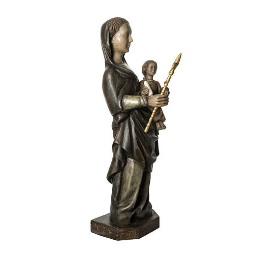 Our Lady of Voirons statue in painted wood 100 cm, Bethleem 2