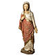 Virgin Annunciation statue, 74cm in painted wood, Bethléem s1