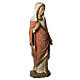 Virgin Annunciation statue, 74cm in painted wood, Bethléem s2