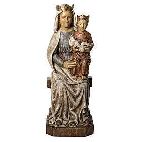 Madonna di Liesse 66 cm legno dipinto Bethléem